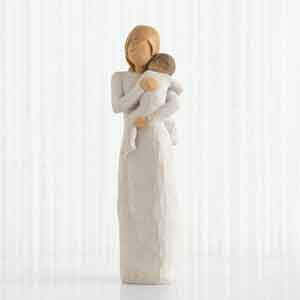 Willow Tree. Figura de madre con bebé en brazos. Figura decorativa para regalar en el Día de la Madre.