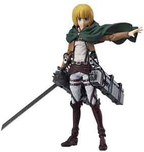 Armin Arlert en el cuerpo de exploradores de Ataque a los Titanes. Figura anime. Max factory en Amazon.
