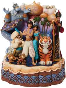 Figuras Disney Traditions Aladdin. Figuras decorativas Disney de Jim Shore.